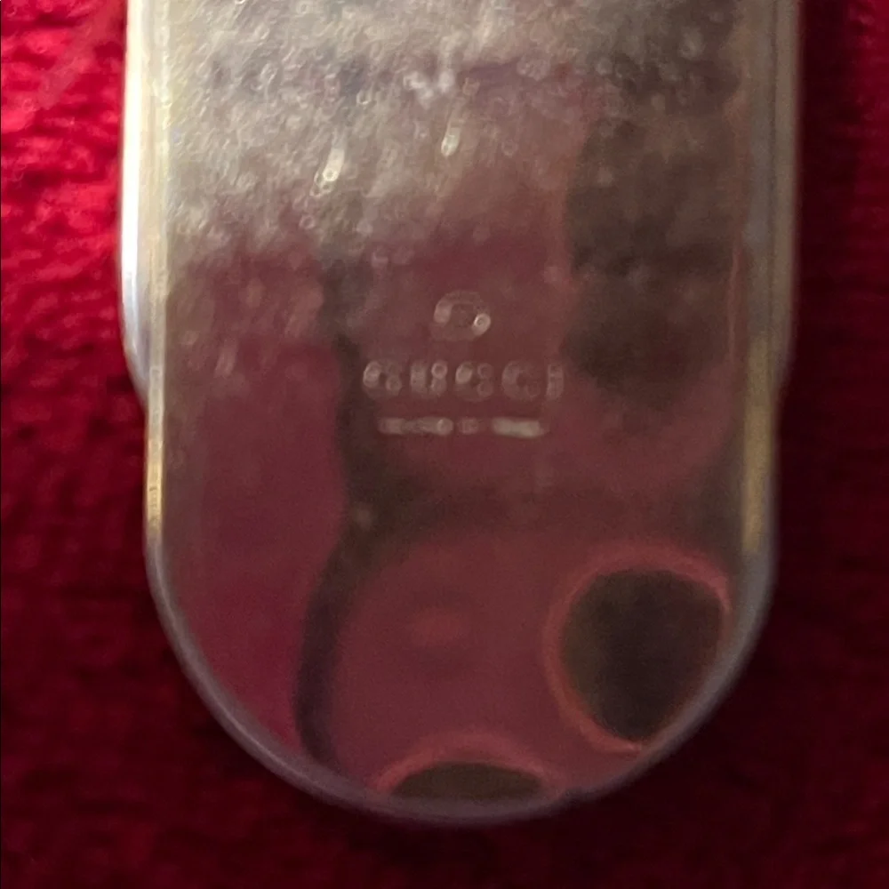Gucci Gold Tone Money Clip Made in Italy